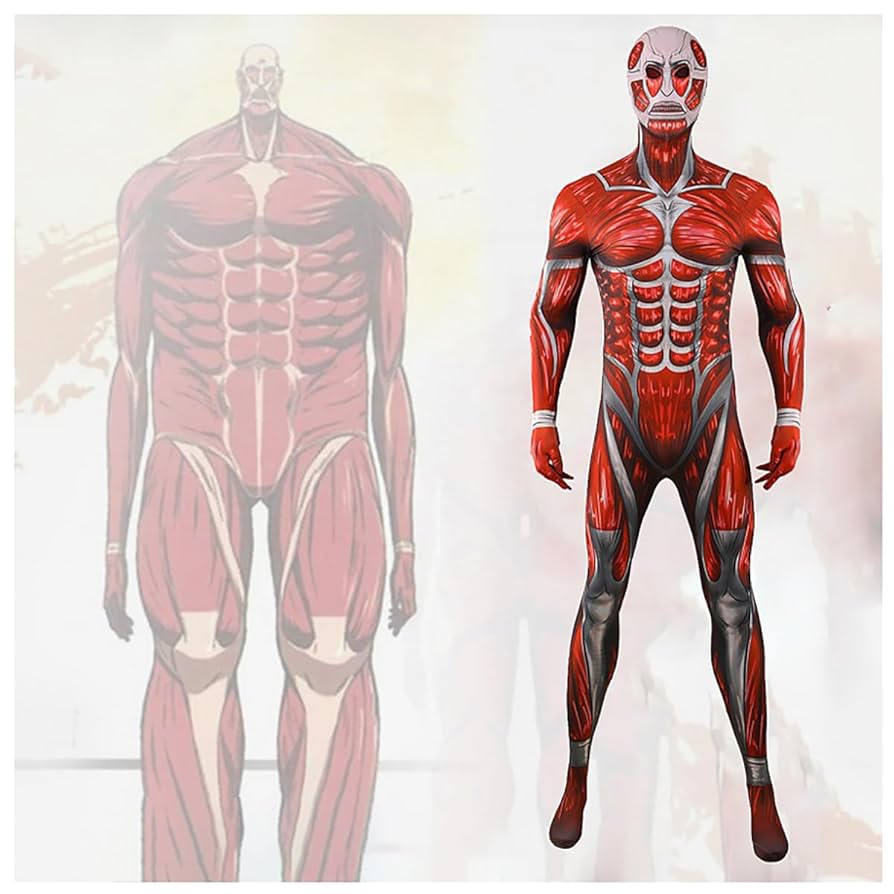 Amazon.co.jp: 進撃の巨人 コスプレ衣装 超大型巨人 マッスル